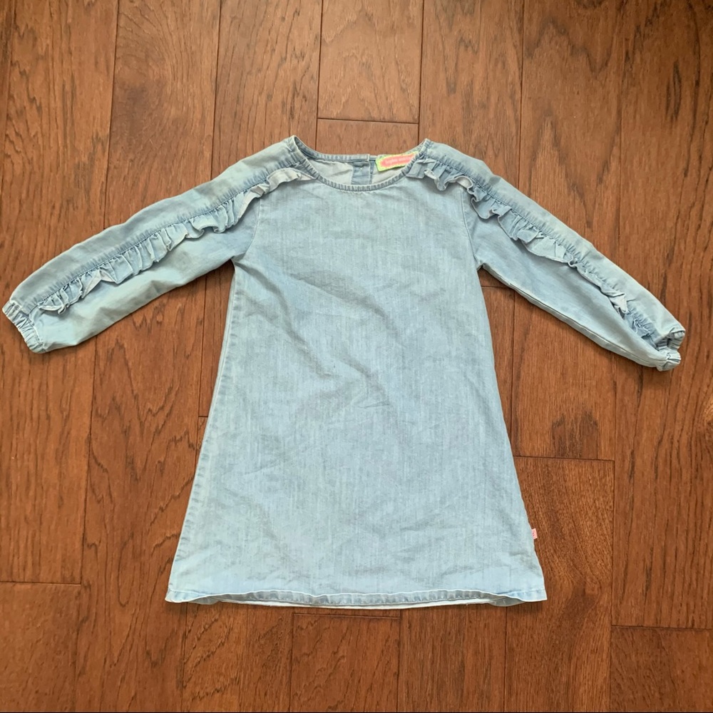 Sophie & Sam chambray ruffle dress
